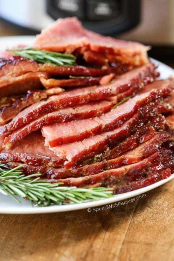 The BEST Instant Pot or Slow Cooker Holiday Ham Recipes featured on Slow Cooker or Pressure Cooker at SlowCookerFromScratch.com