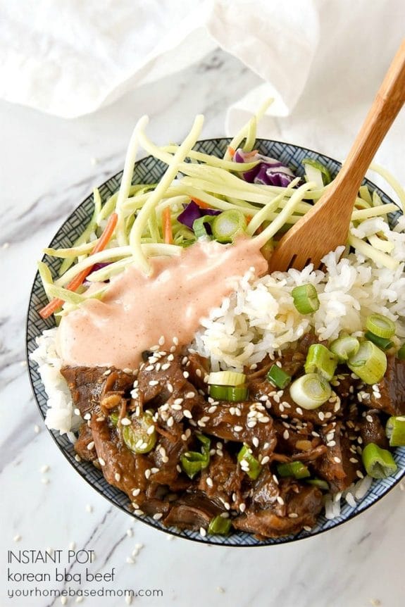 The BEST Instant Pot Korean Beef Recipes featured on Slow Cooker or Pressure Cooker at SlowCookerFromScratch.com