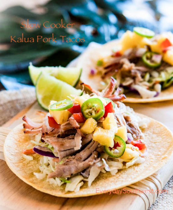 Four Fabulous Recipes for Kalua Pork from Slow Cooker or Pressure Cooker at SlowCookerFromScratch.com