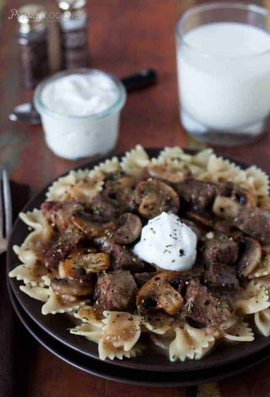 The BEST Instant Pot Stroganoff Recipes featured on Slow Cooker or Pressure Cooker at SlowCookerFromScratch.com