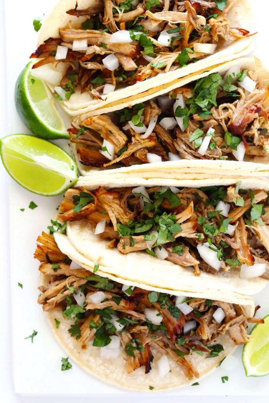 65+ Amazing Beef, Pork, and Chicken Slow Cooker Tacos Recipes from Food Bloggers found on Slow Cooker or Pressure Cooker