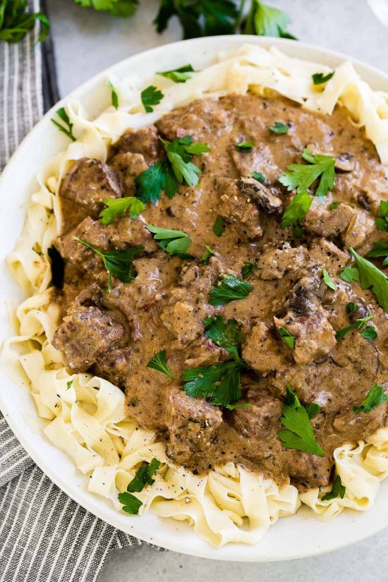 The BEST Instant Pot Stroganoff Recipes featured on Slow Cooker or Pressure Cooker at SlowCookerFromScratch.com