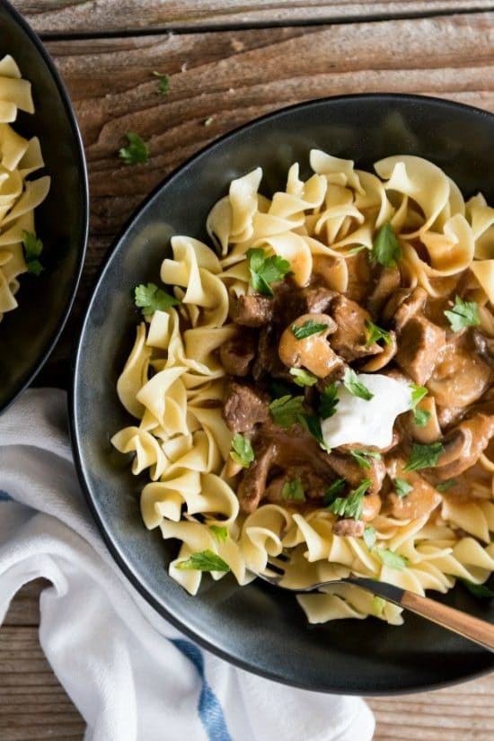 Instant Pot Beef Stroganoff from Mountain Mama Cooks