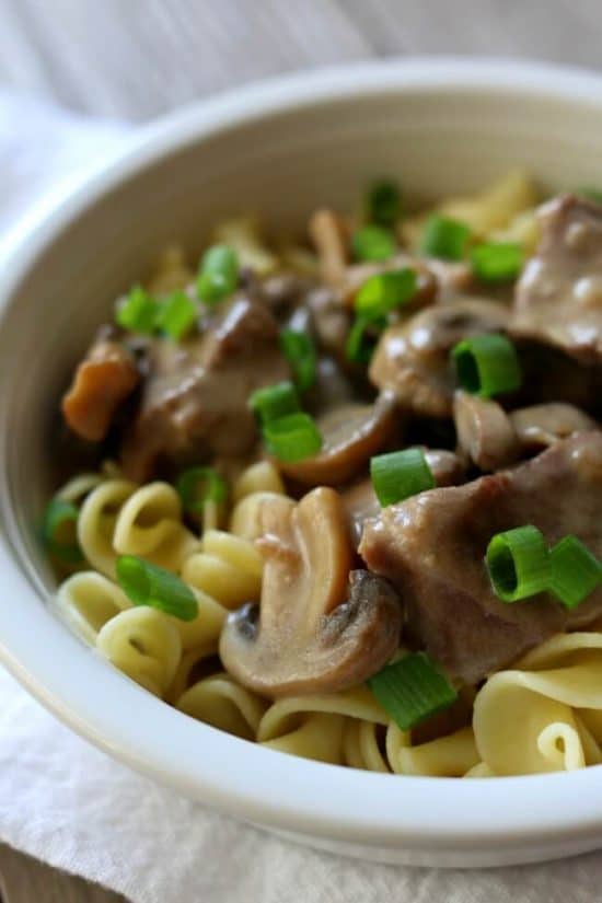 Instant Pot Beef Stroganoff from 365 Days of Slow + Pressure Cooking