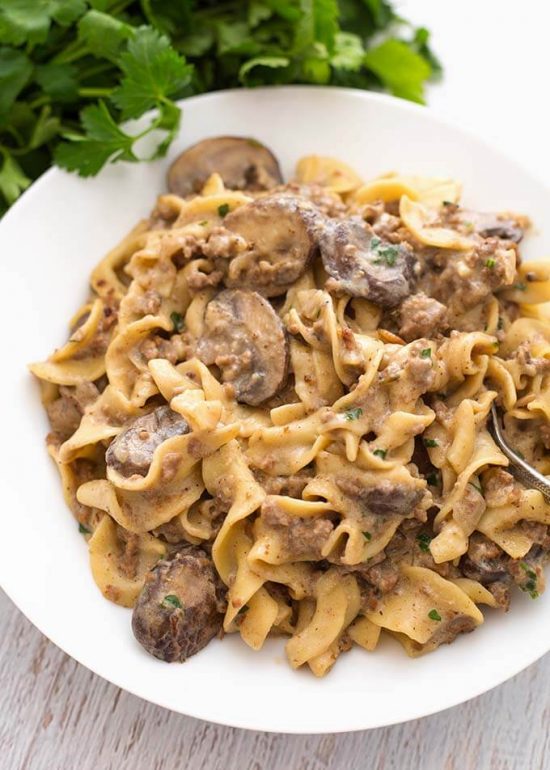 The BEST Instant Pot Stroganoff Recipes featured on Slow Cooker or Pressure Cooker at SlowCookerFromScratch.com
