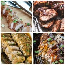 Slow Cooker and Instant Pot Pork Tenderloin Recipes top photo collage