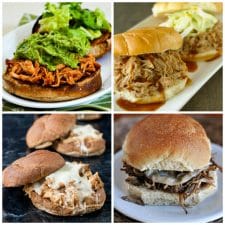 Slow Cooker Sandwiches top photo collage
