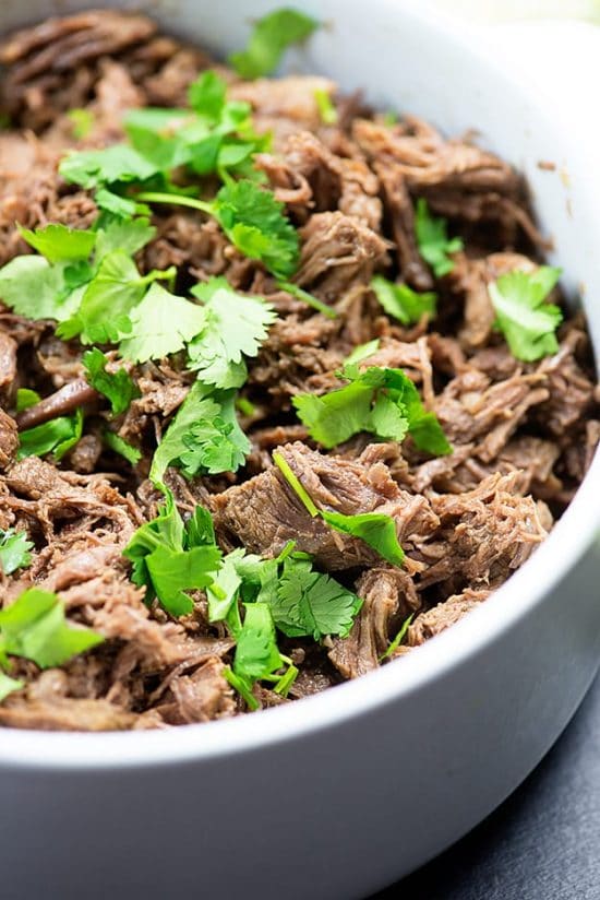 The BEST Instant Pot Barbacoa Beef found on Slow Cooker or Pressure Cooker at SlowCookerFromScratch.com