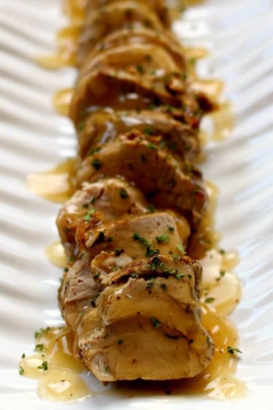 Instant Pot Pork Tenderloin with Gravy from 365 Days of Slow + Pressure Cooking