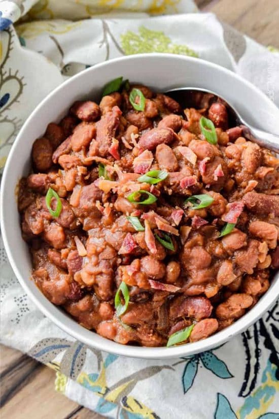Slow Cooker Hawaiian Baked Beans from Carlsbad Cravings