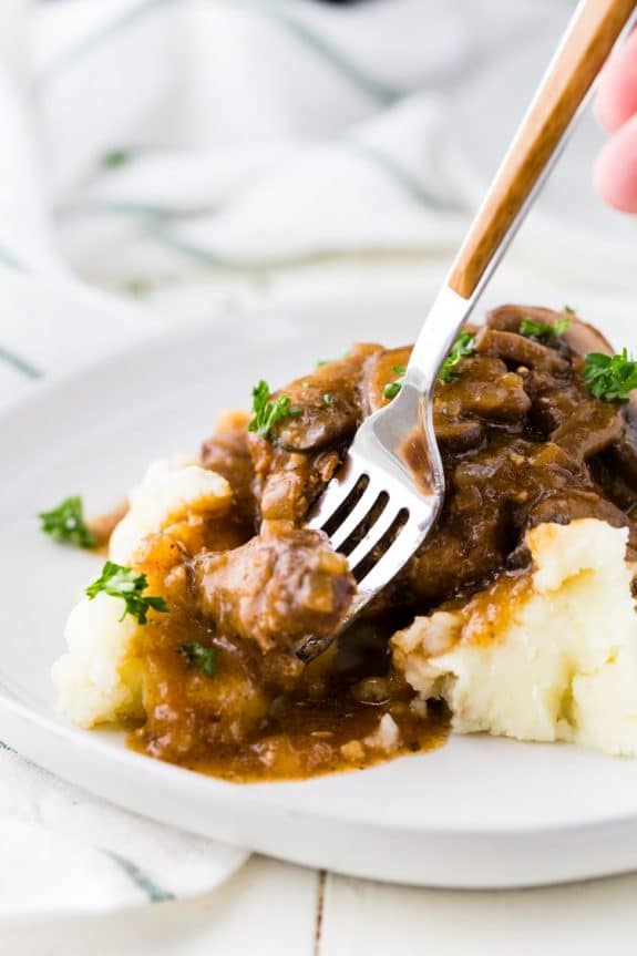 The Best Instant Pot and Slow Cooker Salisbury Steak Dinner Recipes featured on Slow Cooker or Pressure Cooker at SlowCookerFromScratch.com