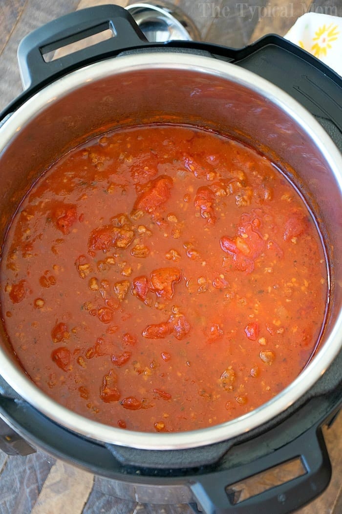 Homemade Instant Pot Spaghetti Sauce from The Typical Mom
