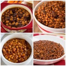The BEST Instant Pot Baked Beans top photo collage