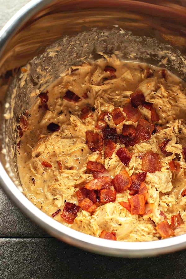 LowCarb Crack Chicken from LowCarb with Jennifer (Slow Cooker or