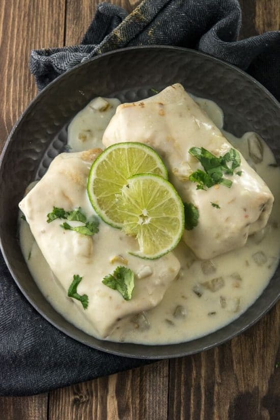 Slow Cooker Smothered Chicken Burritos from Slow Cooker Gourmet