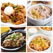 Slow Cooker and Instant Pot Family Dinners with Chicken and Black Beans top photo collage