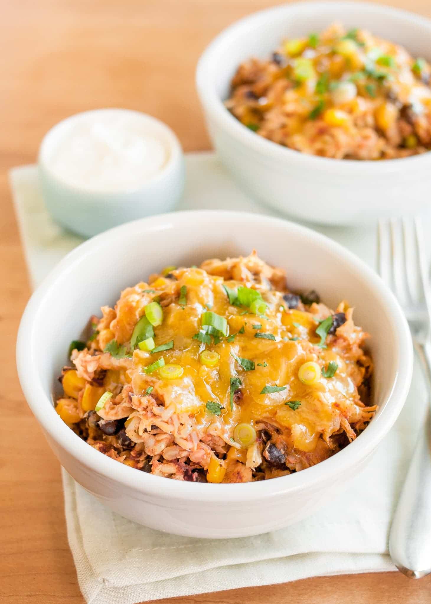 Slow Cooker Chicken Burrito Bowls from The Kitchn