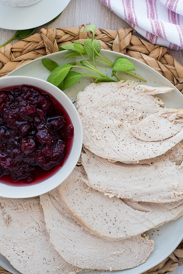 Moist and Tender Pressure Cooker Turkey Breast from Pressure Cooking Today