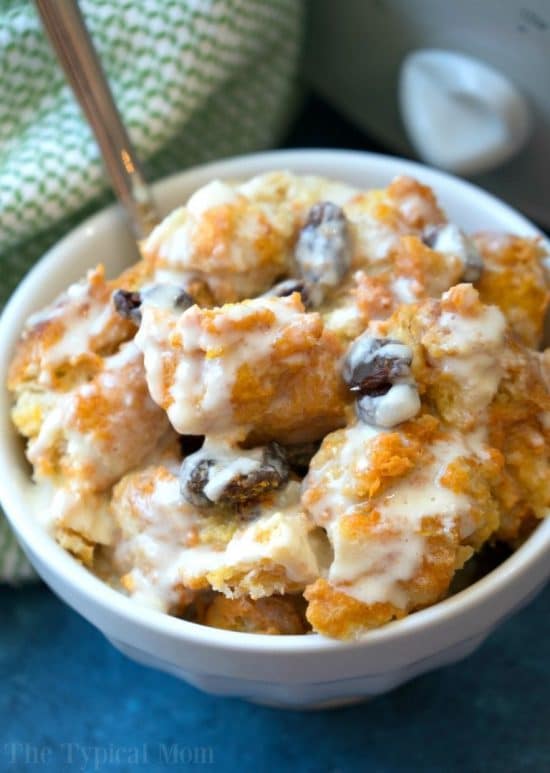 Pumpkin CrockPot Bread Pudding from the Typical Mom