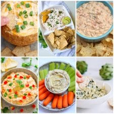 The BEST Instant Pot Party Dips top photo collage