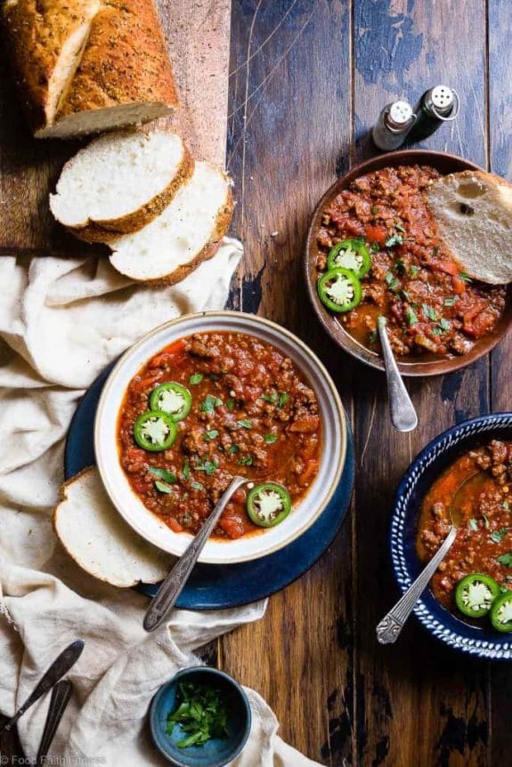 The Best Low-Carb and Keto Instant Pot Chili Recipes featured on Slow Cooker or Pressure Cooker at SlowCookerFromScratch.com