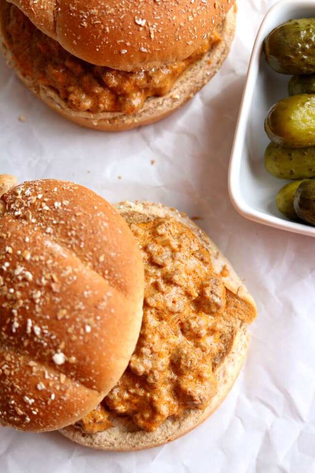Instant Pot Creamy Sloppy Joes from 365 Days of Slow + Pressure Cooking