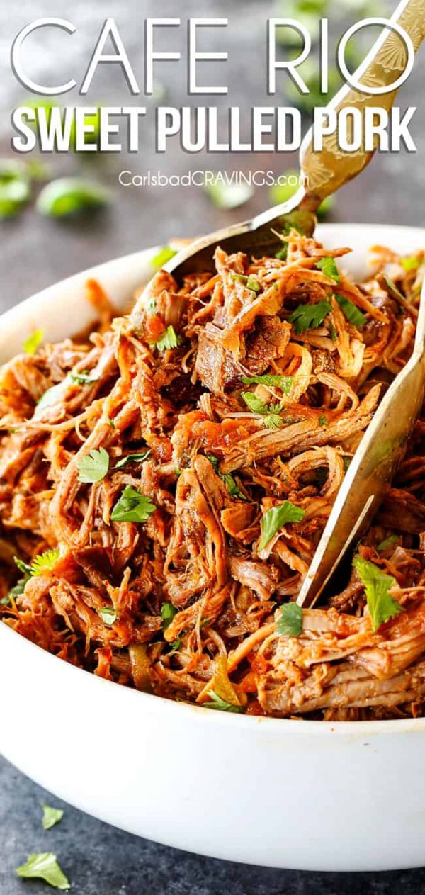 Cafe Rio Sweet Pulled Pork from Carlsbad Cravings