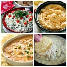 The BEST Slow Cooker Dip Recipes for Parties and Holidays top collage