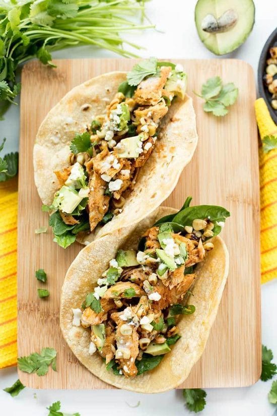 https://thegirlonbloor.com/instant-pot-sriracha-chicken-tacos/