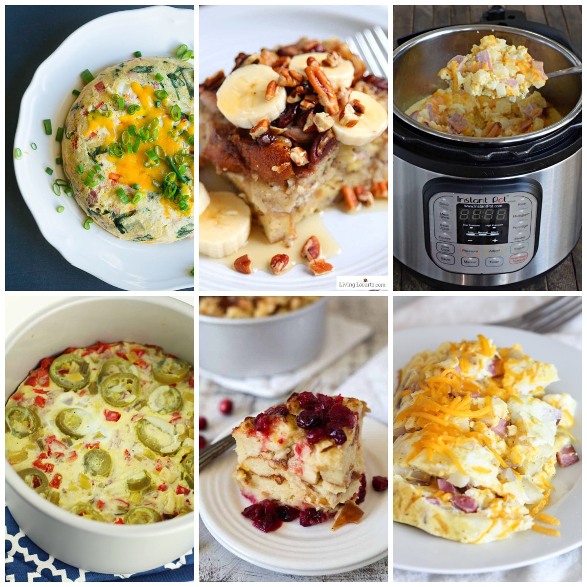 The BEST Instant Pot Breakfast Recipes photo collage