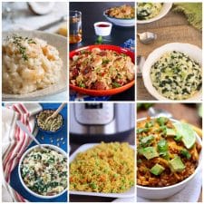Instant Pot Rice or Risotto Recipes collage of featured recipe photos