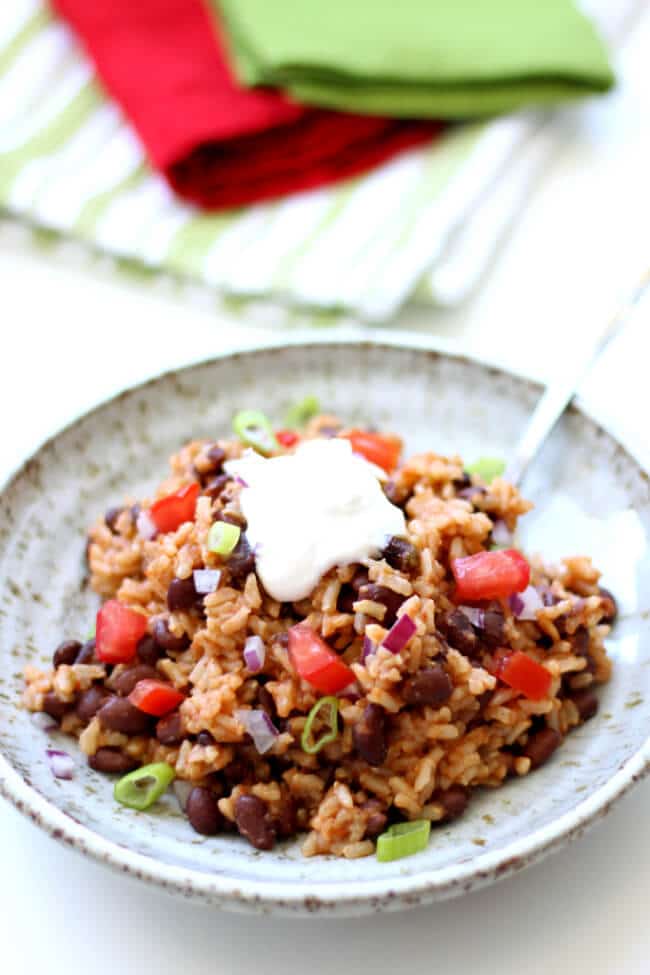 Instant Pot Mexican Black Beans and Rice from 365 Days of Slow + Pressure Cooking