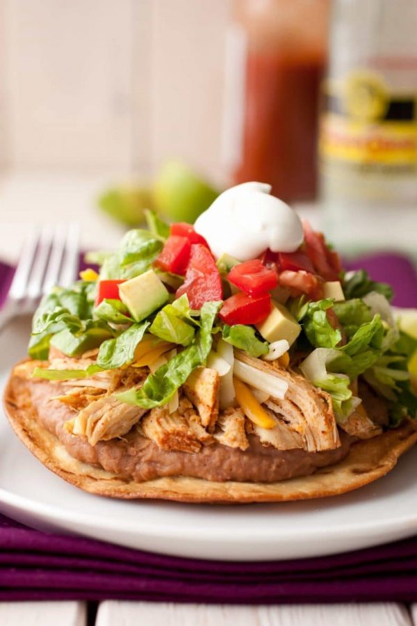 Slow Cooker Chicken Tostadas from Cooking Classy