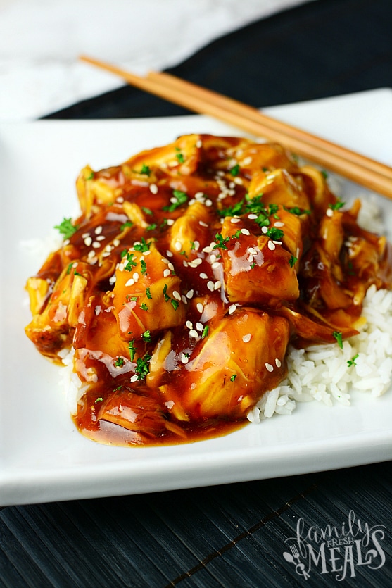 Instant Pot Honey Garlic Chicken from Family Fresh Meals