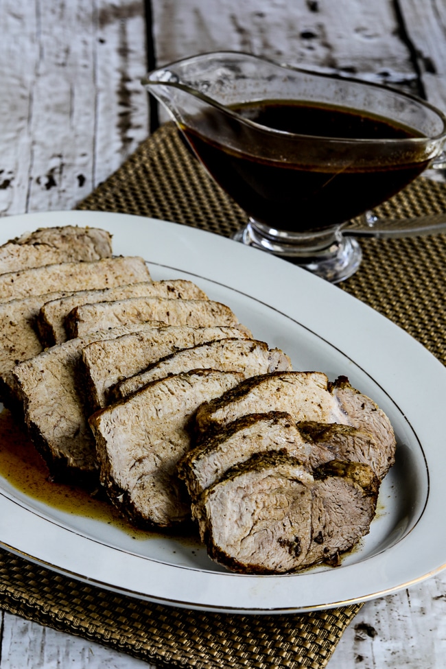 Slow Cooker Balsamic Pork Roast from Kalyn's Kitchen