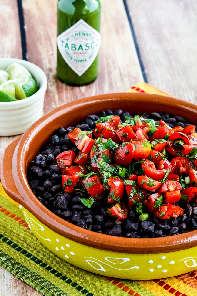 Spicy Black Beans with Cilantro from Kalyn's Kitchen