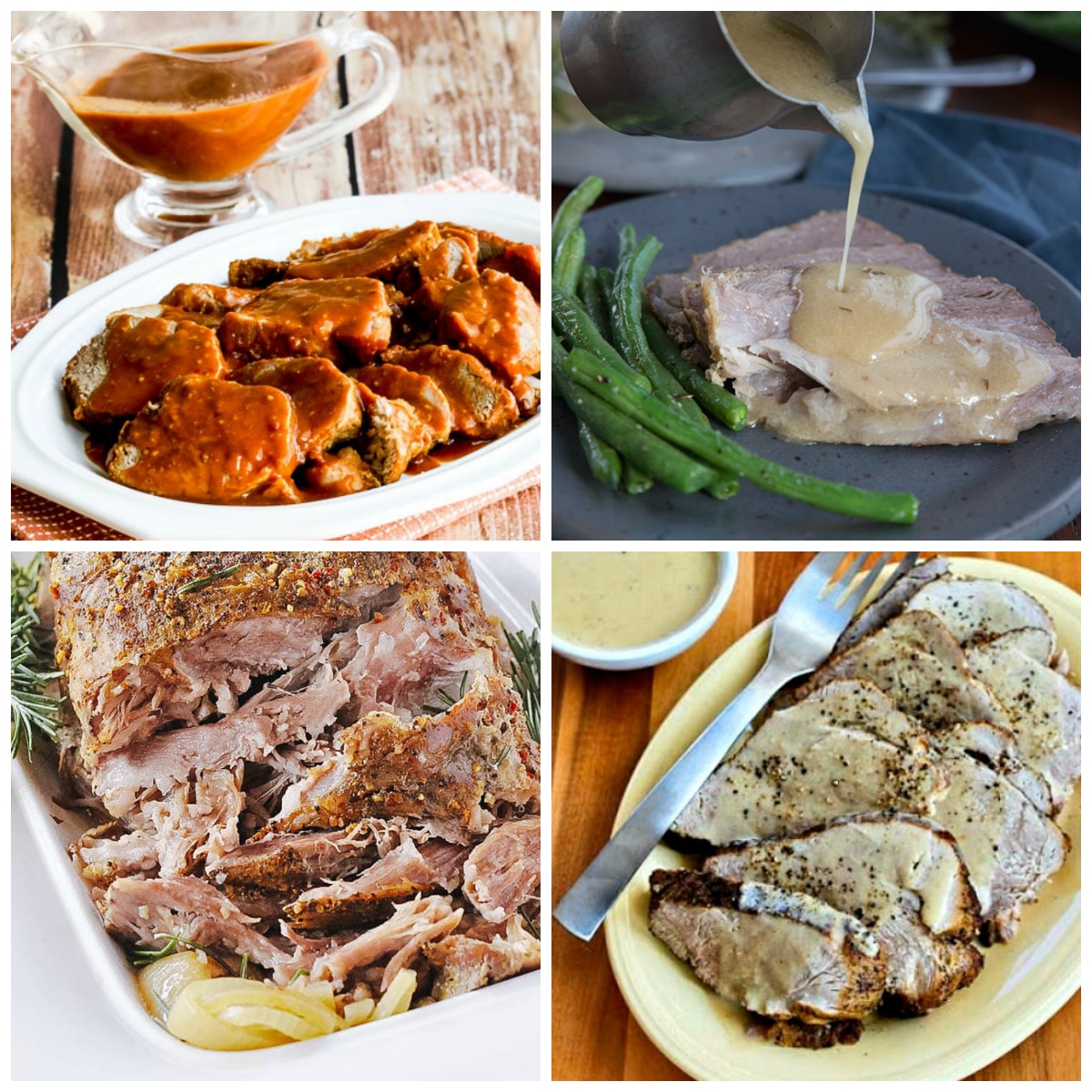 Perfect Pork Roast Recipes for the Instant Pot or Slow Cooker top photo collage