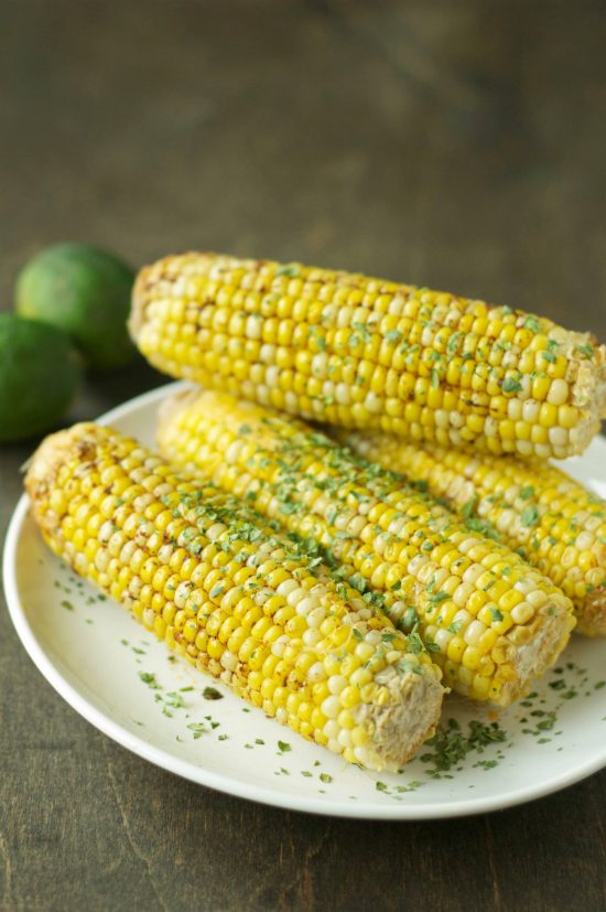 Crockpot Corn on the Cob with Chile Lime Butter