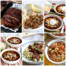 Instant Pot Dinners with Ground Beef collage of featured recipes