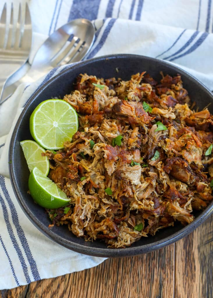 Slow Cooker Pork Carnitas from Barefeet in the Kitchen