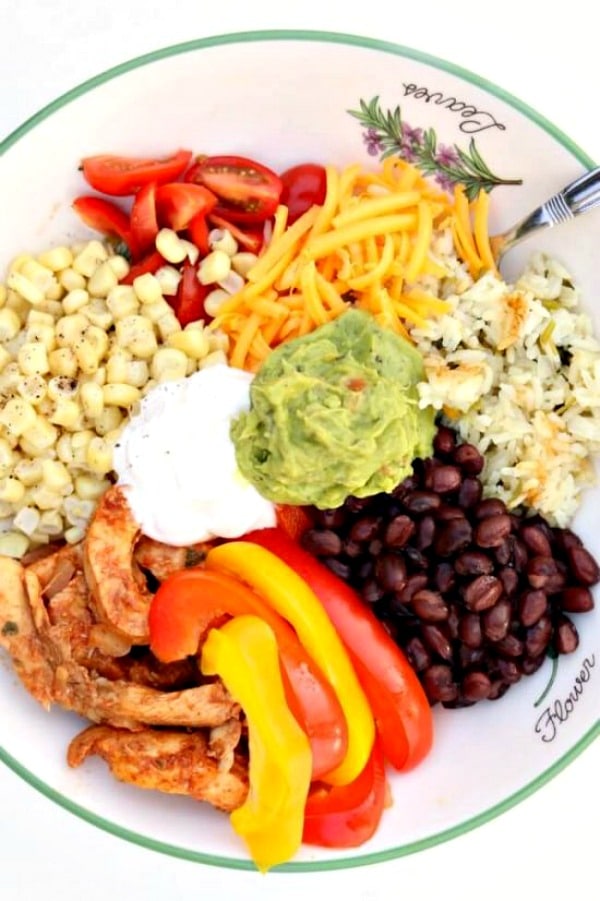 Instant Pot Chicken Fajita Bowls  from 365 Days of Slow + Pressure Cooking