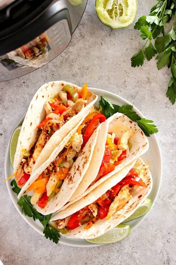 Slow Cooker or Instant Pot Chicken Fajitas Recipes Slow Cooker