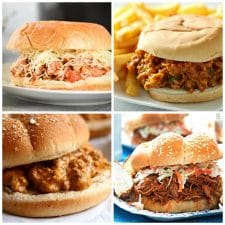 Slow Cooker Sloppy Joes top photo collage