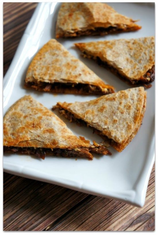 Slow Cooker Sloppy Joe Beef Quesadillas from 365 Days of Slow + Pressure Cooking