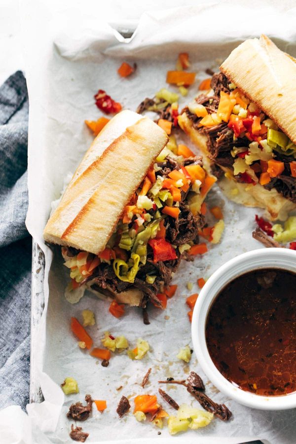 Instant Pot Italian Beef Sandwiches from Pinch of Yum