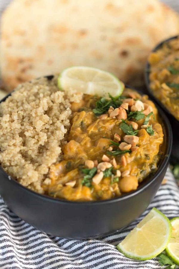 Pumpkin Peanut Chicken Curry from Greens and Chocolate