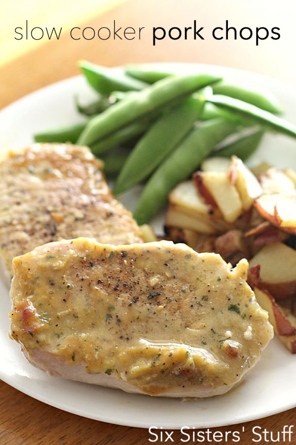 Slow Cooker Pork Chops from Six Sisters' Stuff