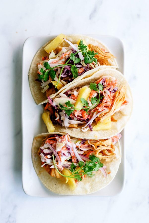 Instant Pot Hawaiian BBQ Chicken Tacos from Six Sisters' Stuff