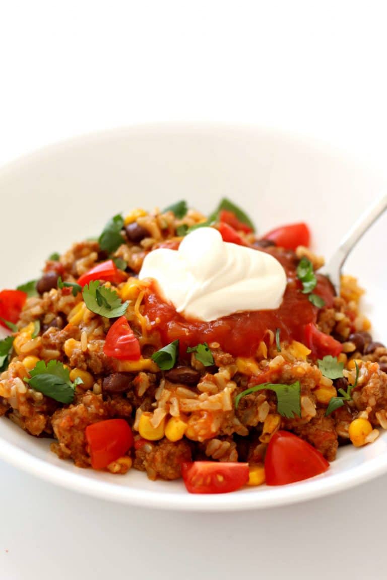 Instant Pot Burrito Bowls Slow Cooker or Pressure Cooker