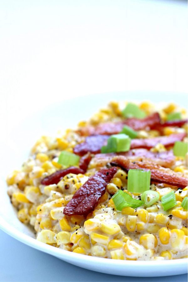 Instant Pot Creamed Corn with Bacon from 365 Days of Slow + Pressure Cooking